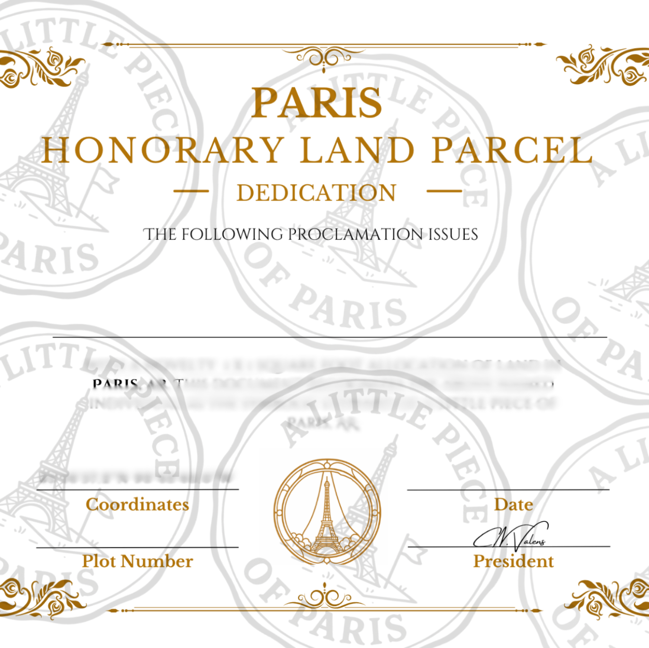 Claim 1 Square Foot of Paris Land...in Arkansas!